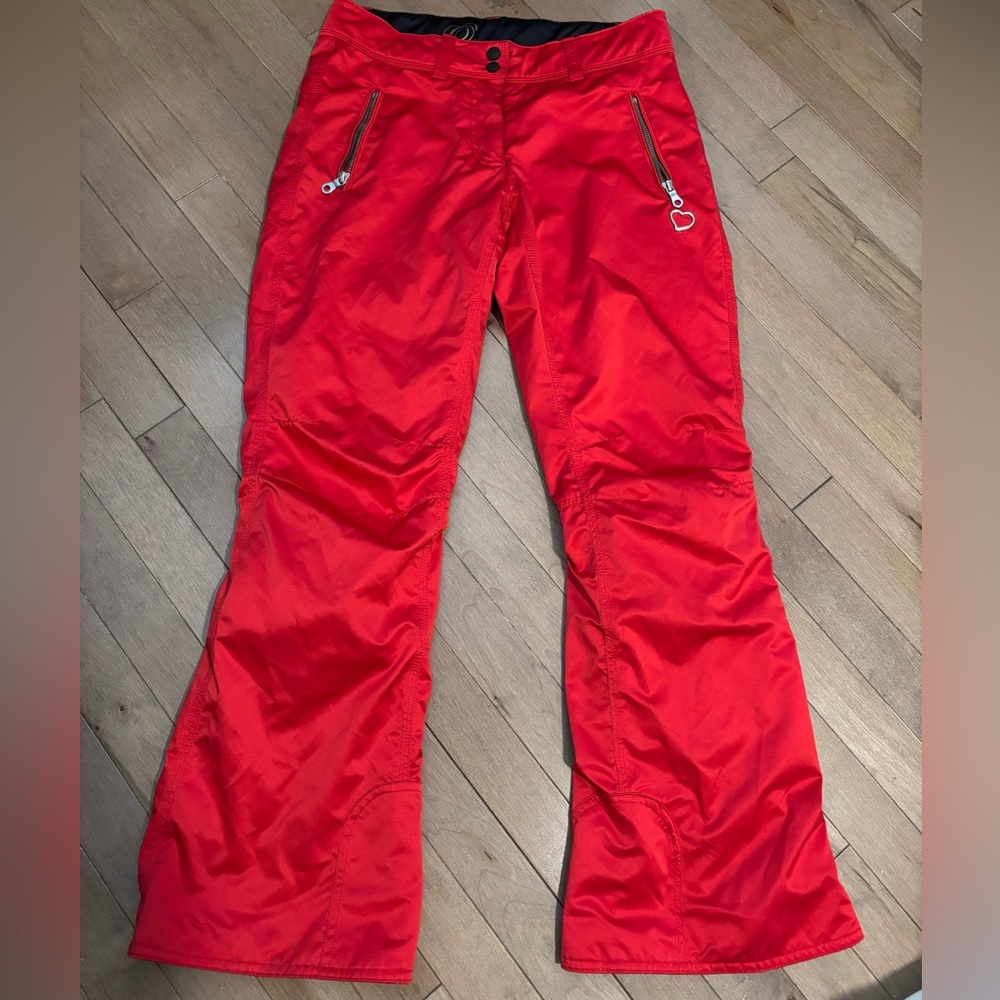 Obermeyer “Lennox” Ski Pants size 2 bright cherry red - Picture 2 of 11